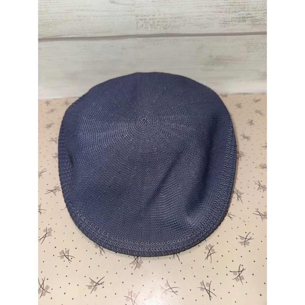 Cloverdale Mens Mesh Flat Cap Blue Gray Myrtle‎ Beach SC Golf Hat Made in USA L